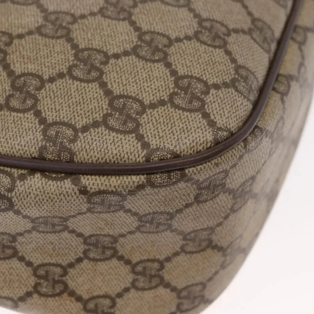 GUCCI GG Supreme Web Sherry Line Bag PVC Beige Gold 89 02 077 Auth 156280 - Picture 4 of 16